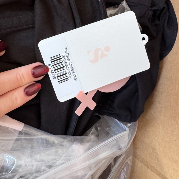 SELKIE NWT The Caviar Countess Dress Black in Medium - Picture 4 of 5